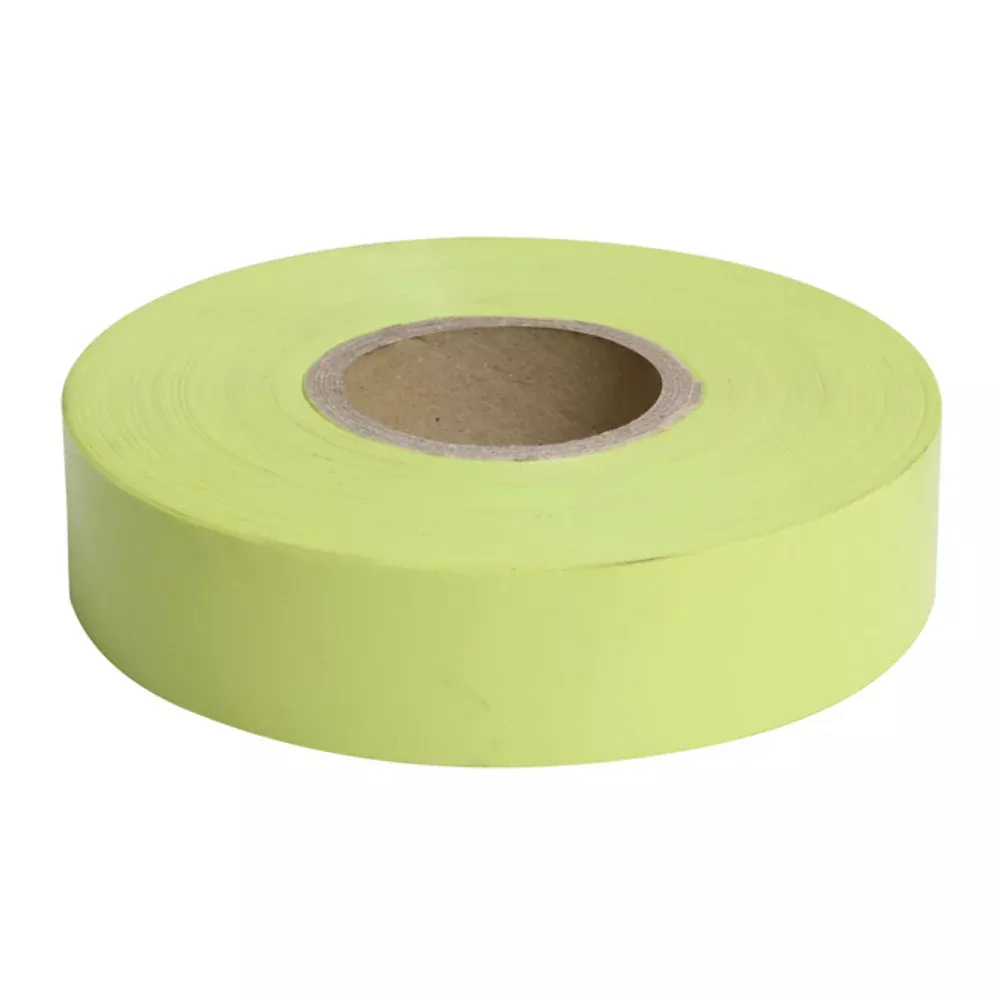 DYMARK Survey Tape 25mm x 100m Fluro Yellow Flagging Marking Roll