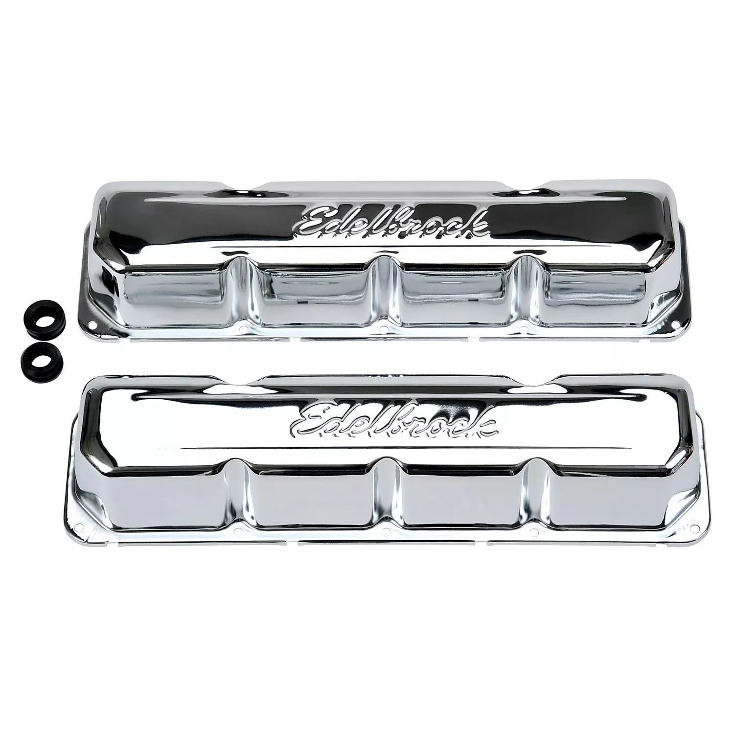 Edelbrock 4431 Signature Series Chrome Valve Covers – Set Of 2