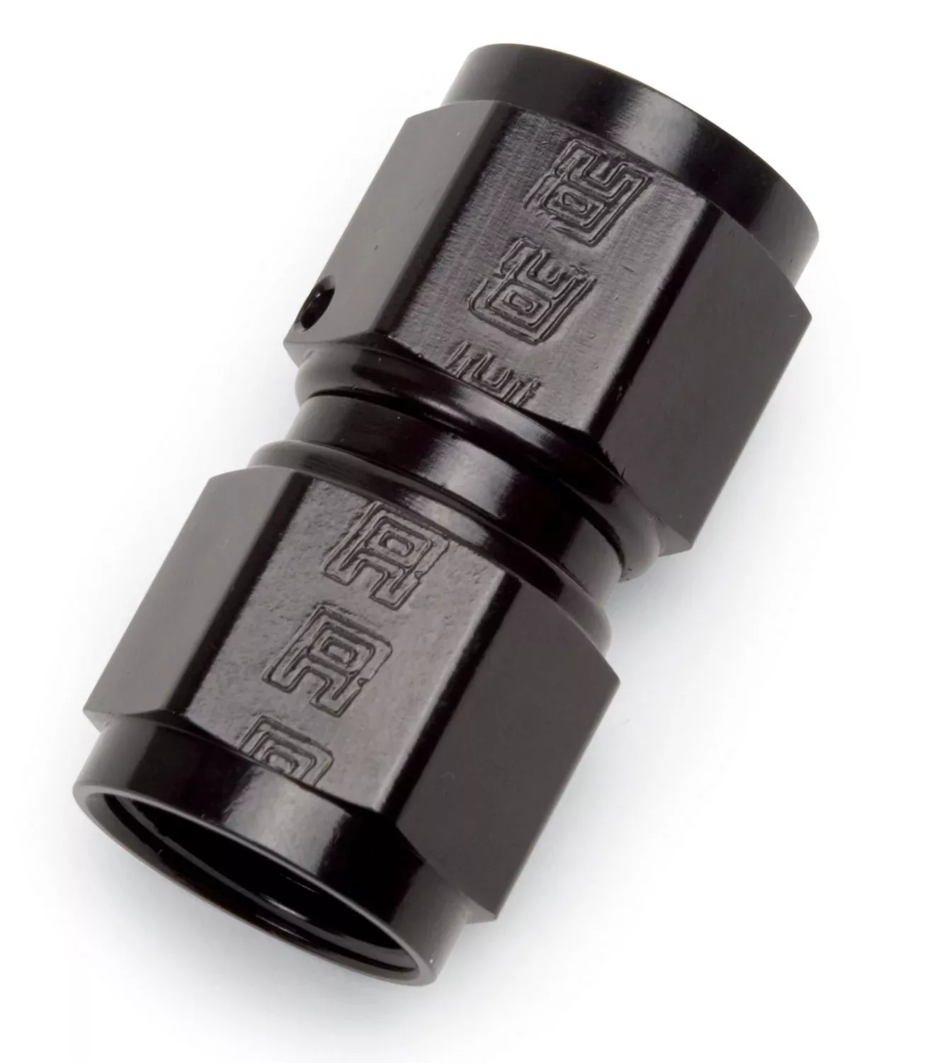 Edelbrock Russell 640003 Black Straight Swivel Coupler