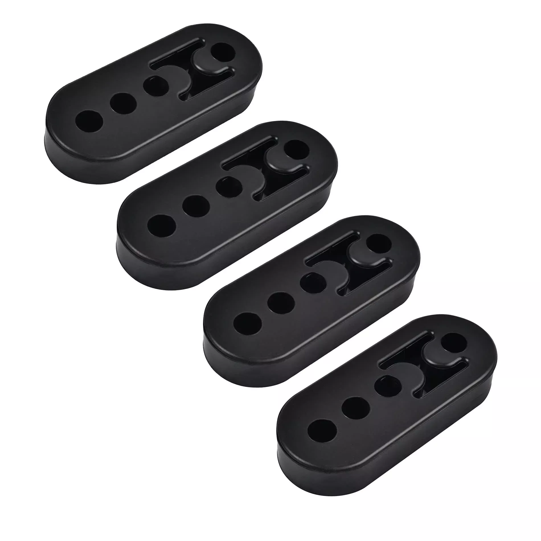 EVIL ENERGY Exhaust Hanger Rubber Bushing Mount – Adjustable Insulator, 4 Holes, 4PCS, Universal Fit