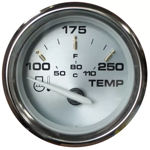 Faria Beede 19003 Kronos 2" Water Temperature Gauge (100-250 DegreeF)