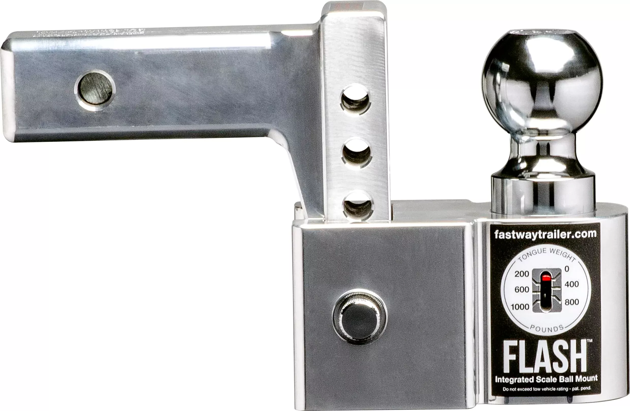 Fastway Flash Scale Ball Mount, 4″ Drop, 2″ Shank, Alloy Steel, Model 48-00-8400, Multi Color