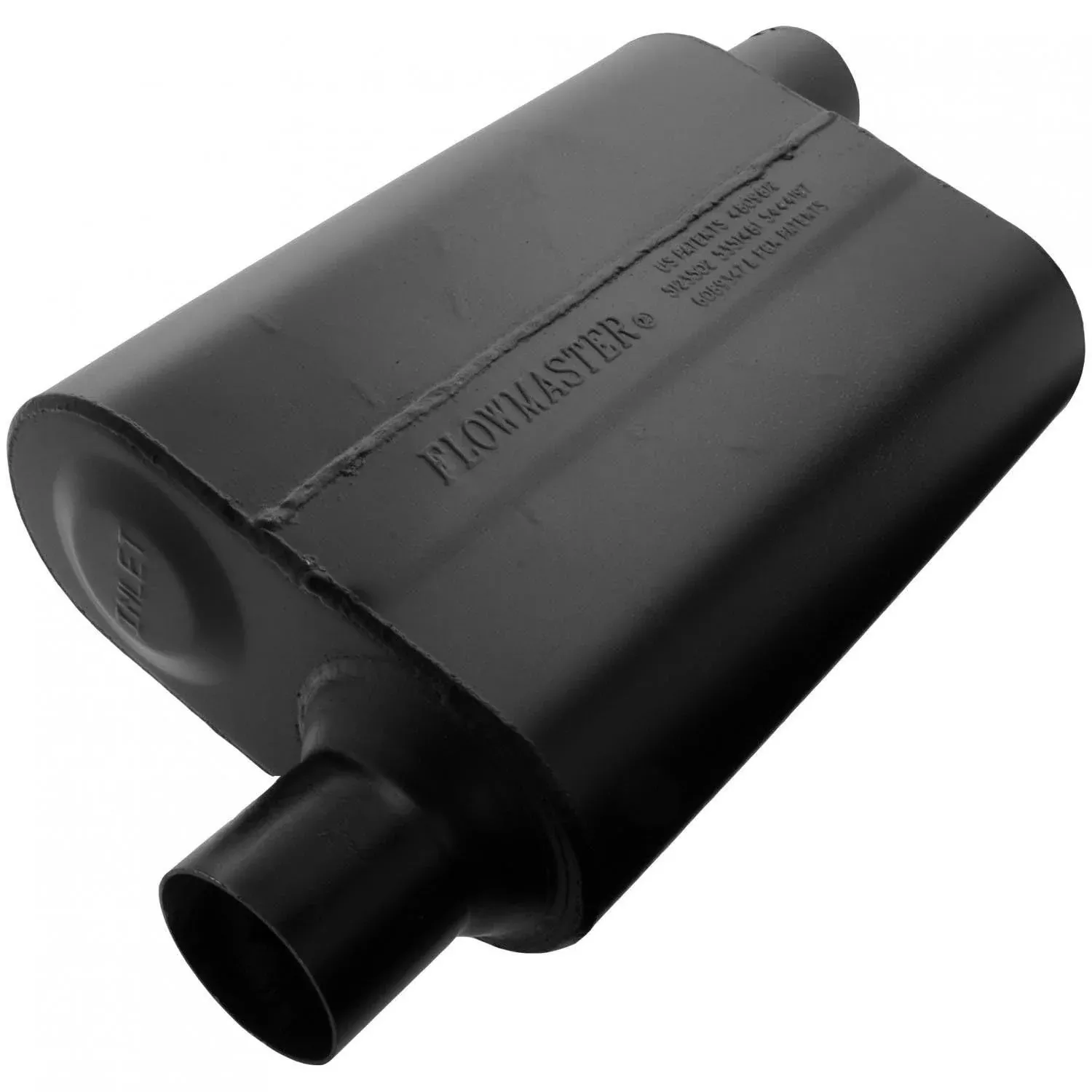 Flowmaster Super 44 Series Chambered Muffler, Model 942548, Black, Durable Plastic, No Size