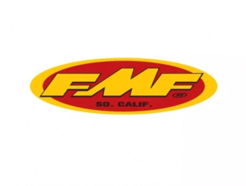 FMF Racing 23In Oval Trailer Sticker (New Yel/Red) (10 Pack)