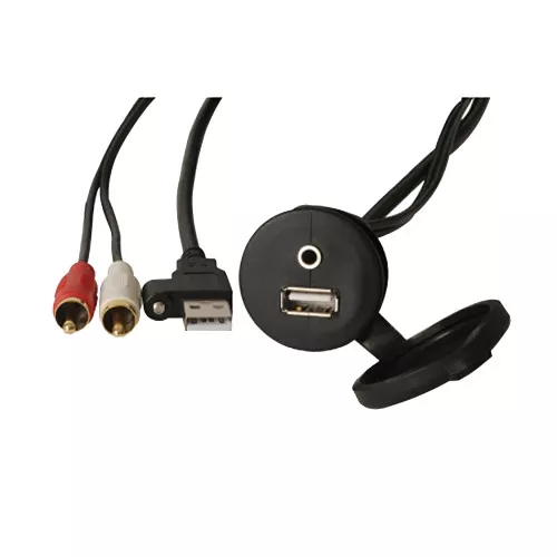 FUSION MS-CBUUSB3.5 Panel Mount USB3.5mm Headphone Jack