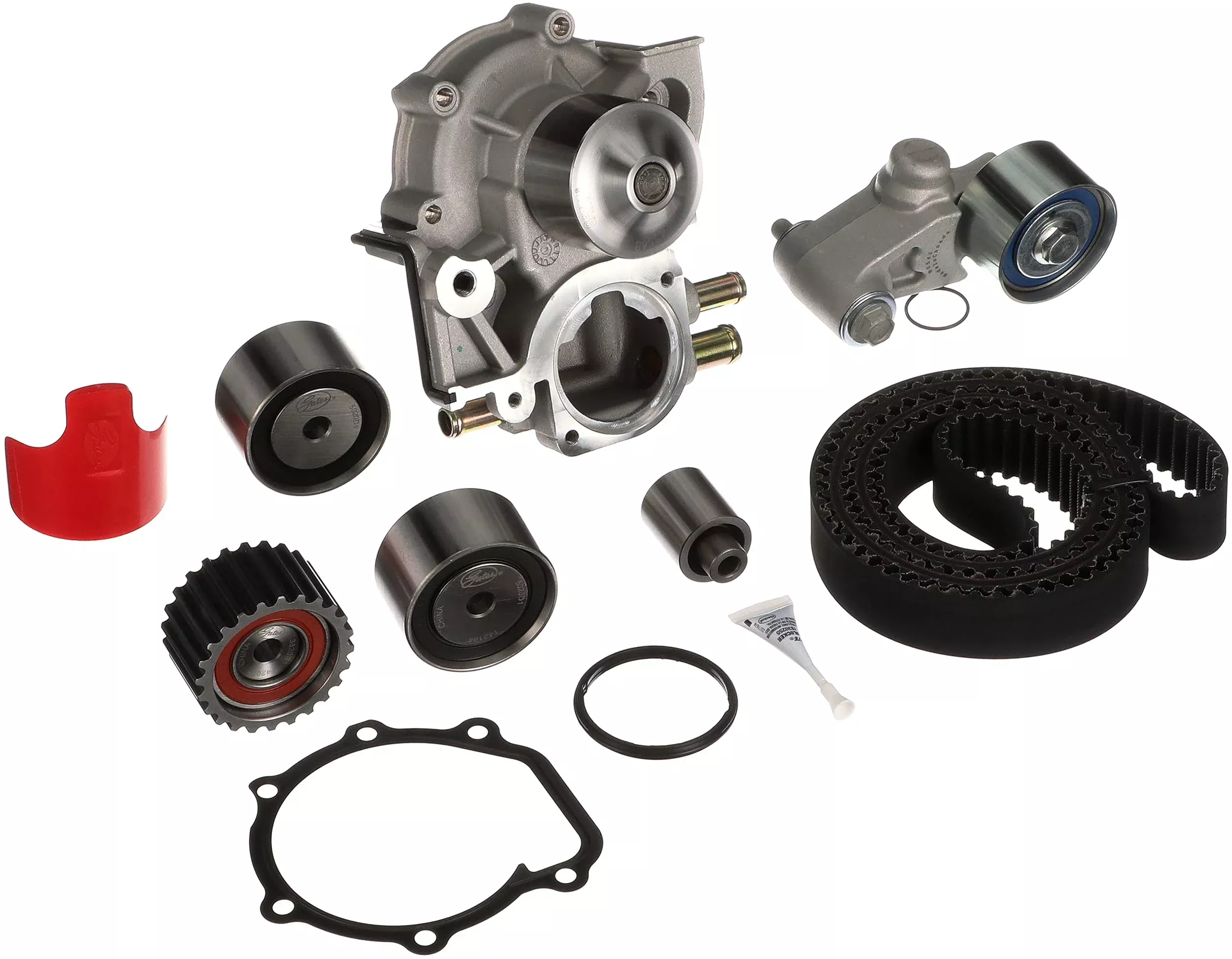 Gates TCKWP328 Timing Belt Kit with Water Pump – Engine Component Replacement