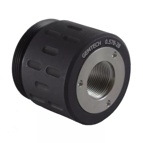 Gemtech GM-45/Blackside Threaded Rear Mount Adaptor, 1/2X28 Thread Pitch, 9mm 12196