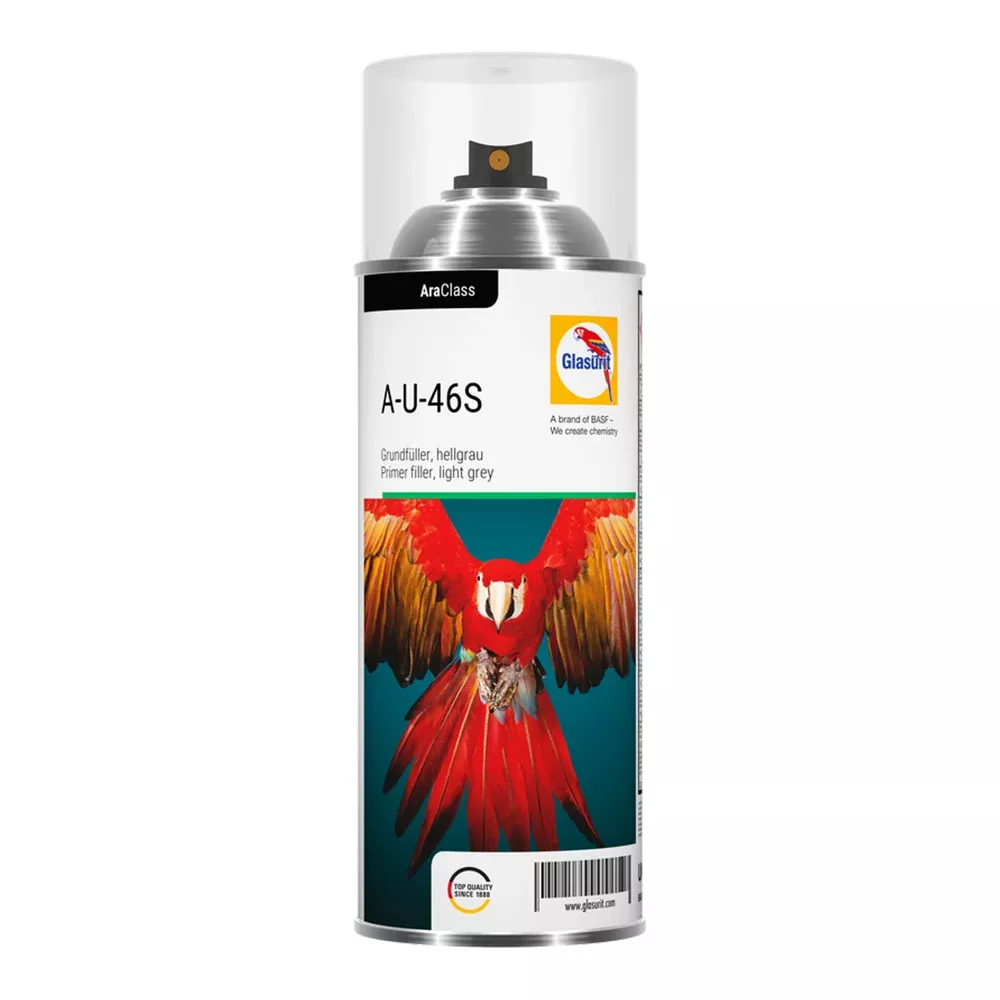 GLASURIT A-U-46S Primer Filler Light Grey Spray 400ml Aerosol