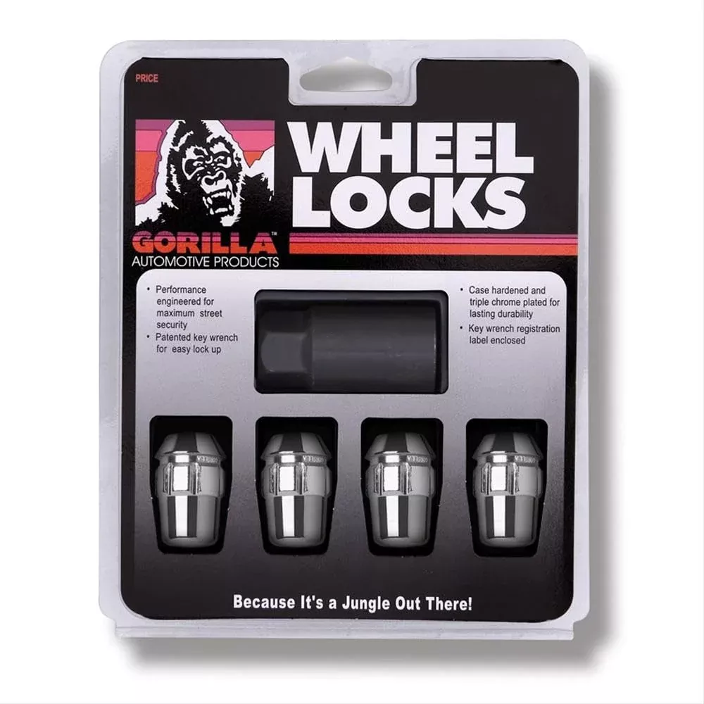 Gorilla Automotive 71681N Acorn Wheel Locks (1/2 Thread Size) – Pack Of 4
