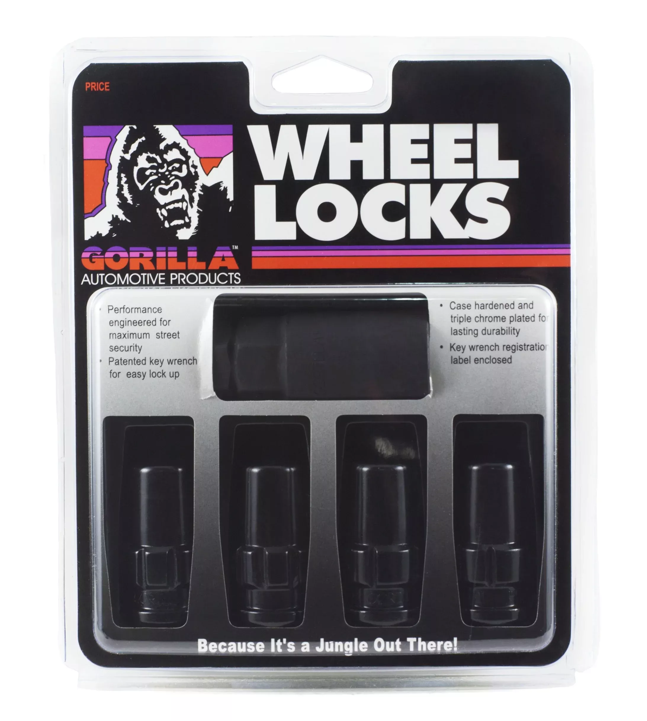Gorilla Automotive 76601Nbc Black 14Mm X 2.00 Thread Size Chrome Finish Duplex Acorn Wheel Lock, (Pack Of 4)