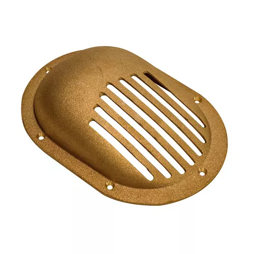 GROCO Bronze Clam Shell Style Hull Strainer w/Mount Ring f/Up To 1-1/2″ Thru Hull