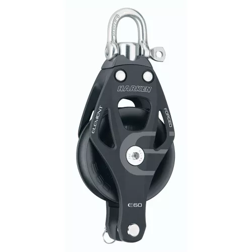 Harken 60mm Single Aluminum Element Block w/SwivelBecket