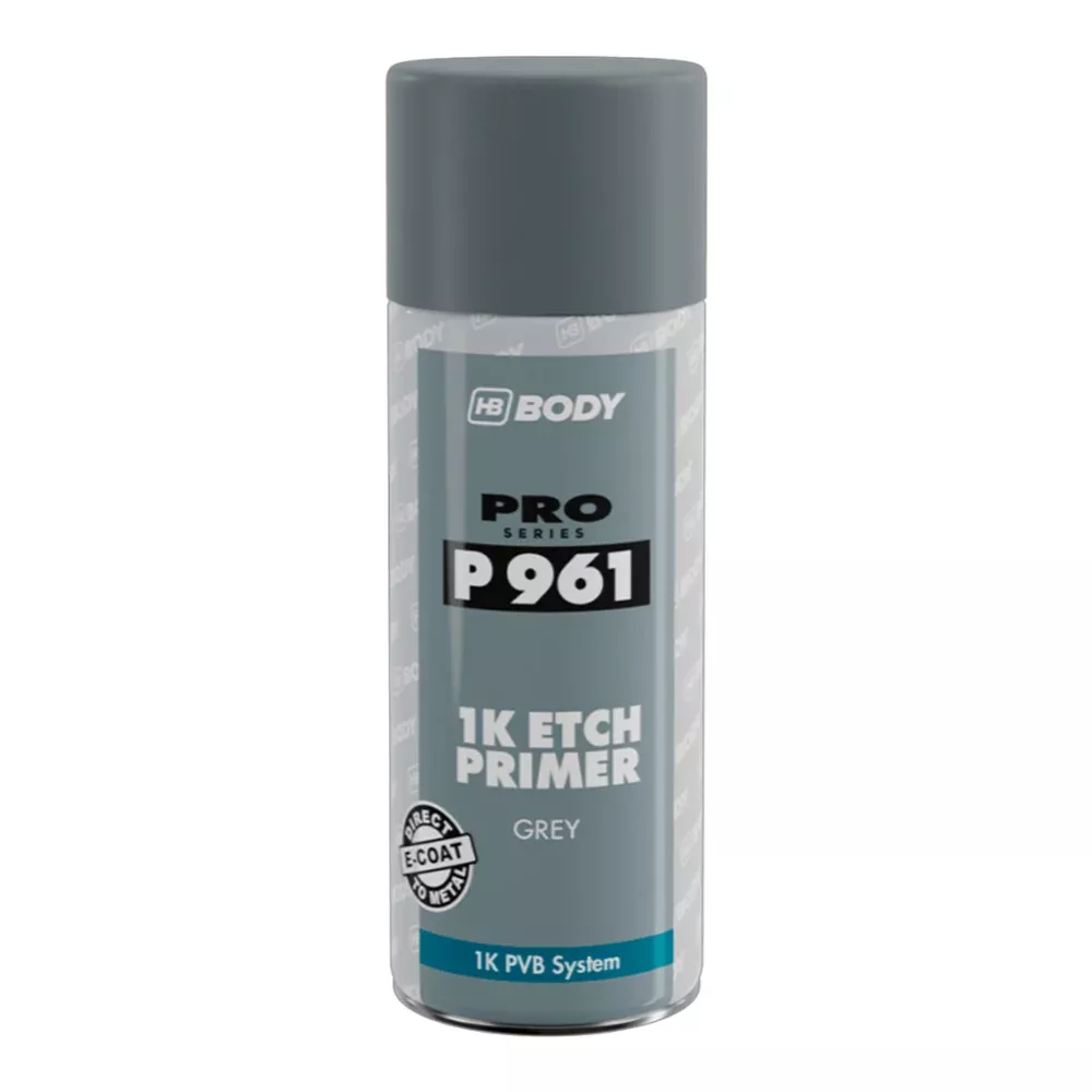 HB BODY 961 1K Etch Primer Aerosol 400ml Dark Grey