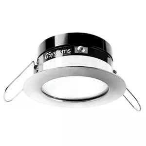 i2Systems Apeiron Pro A503 Tri-Color 3W Round Dimming Light - Warm White/Red/Blue - White Finish
