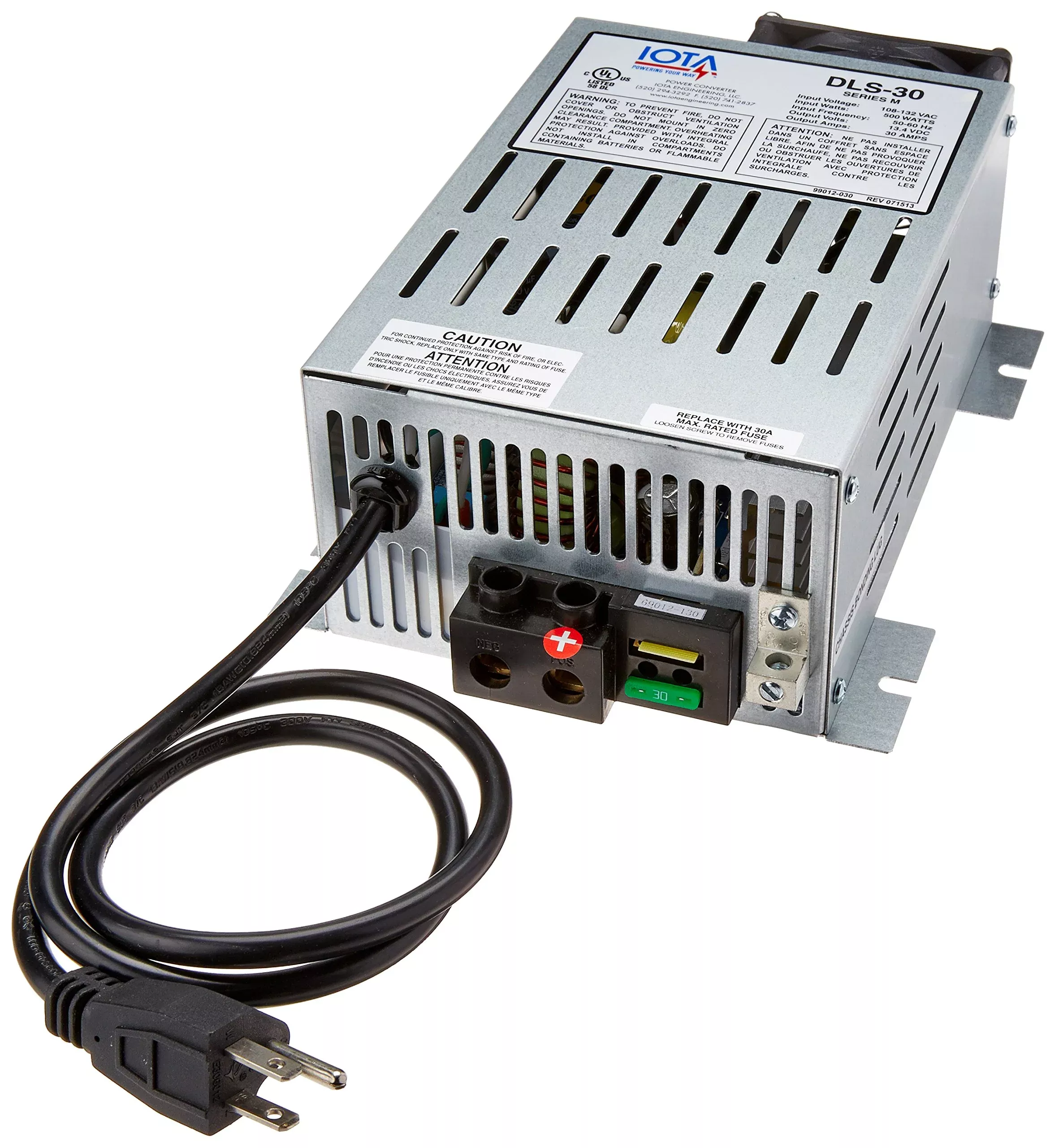 IOTA DLS30 30 Amp Power Converter/Battery Charger – Silver