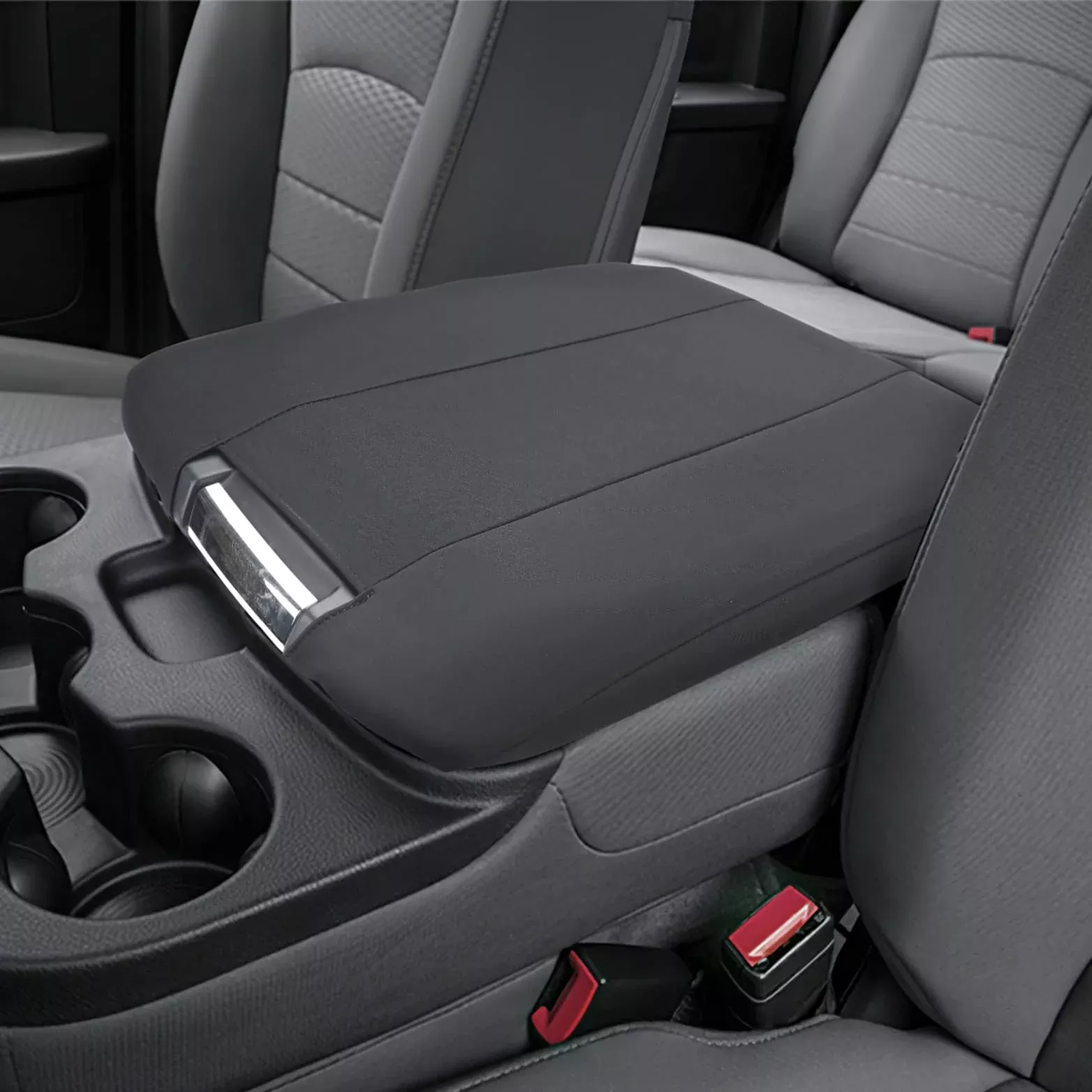 ISSYAUTO Center Console Cover for 2013-2018 Ram 1500, 2013-2023 Ram 2500/3500, Jump Seat Console, Neoprene, Cozy