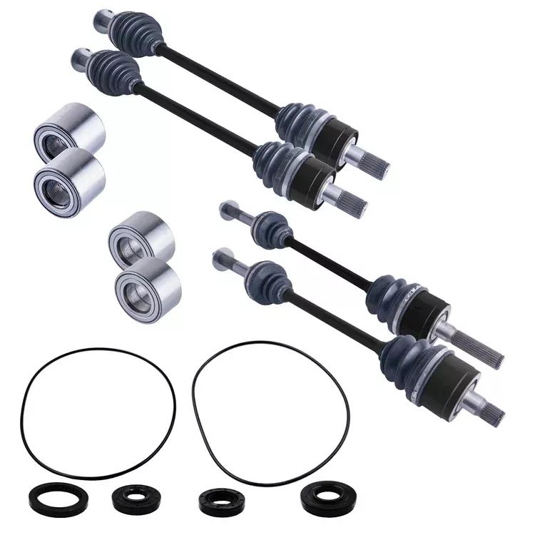 Kawasaki Teryx 750 Front & Rear CV Axles Wheel Bearings Differential Seals Bundle
