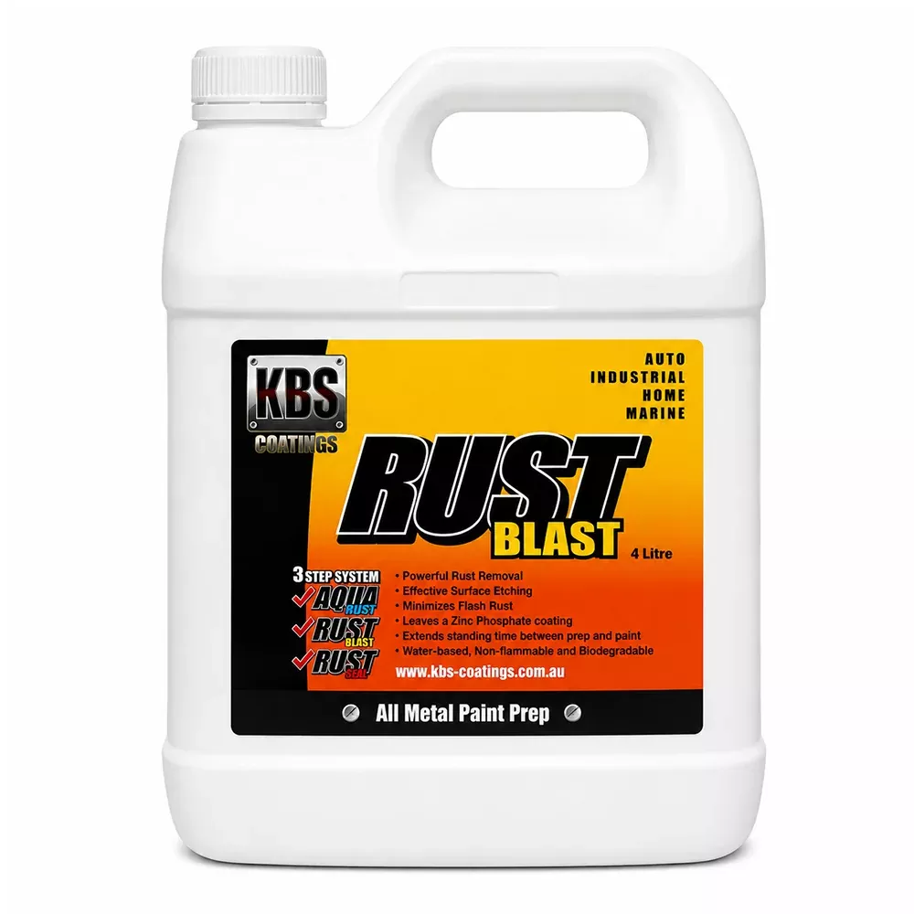 KBS RustBlast Rust Remover Metal Etch & Zinc Phosphate Primer 4L