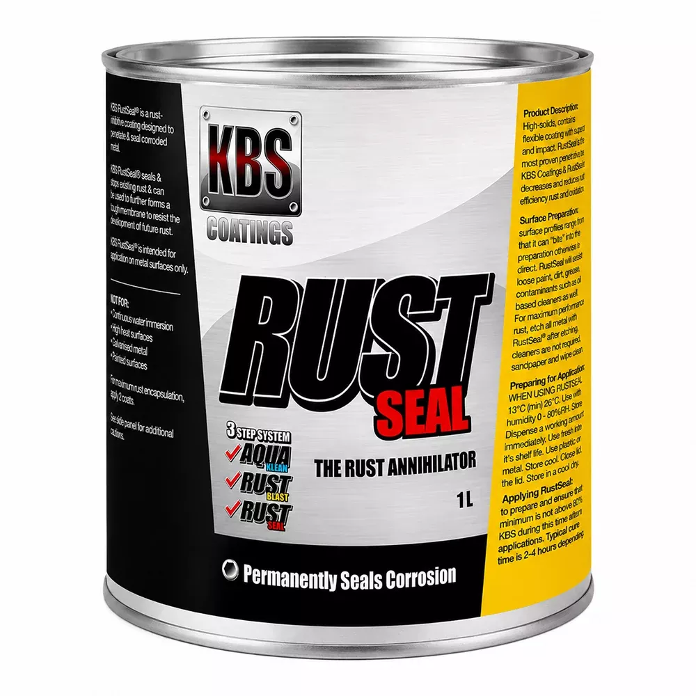KBS RustSeal Satin Black 1L Rust Preventive Coating