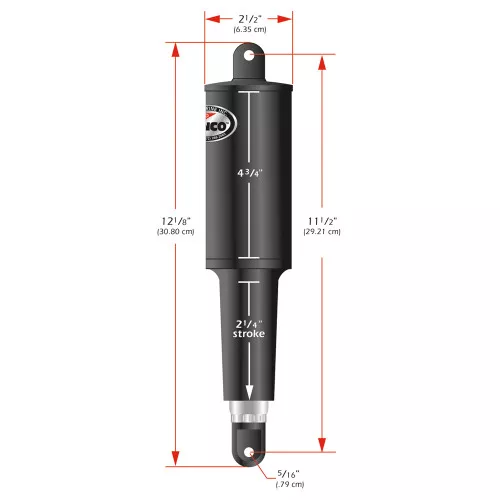 Lenco 101 Standard Actuator - 24V - 2-1/4" Stroke