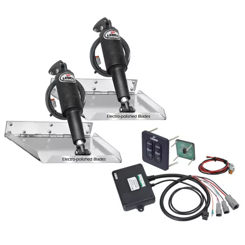 Lenco 12" x 12" Standard Performance Trim Tab Kit w/Standard Tactile Switch Kit 12V