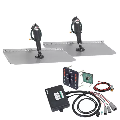 Lenco 12" x 12" Standard Trim Tab Kit w/LED Indicator Switch Kit 12V