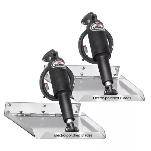 Lenco 18x14" Performance Boat Trim Tab System Kit with Actuators/Wiring Harness