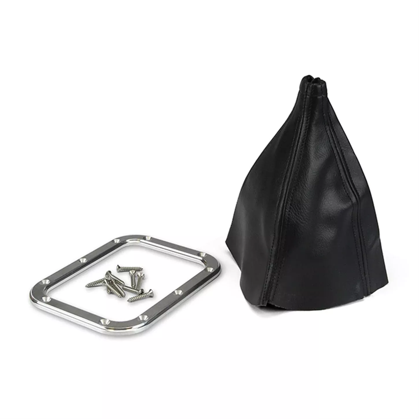 Lokar 70-Bfmb Billet Rectangular Boot Ring With Boot, Black