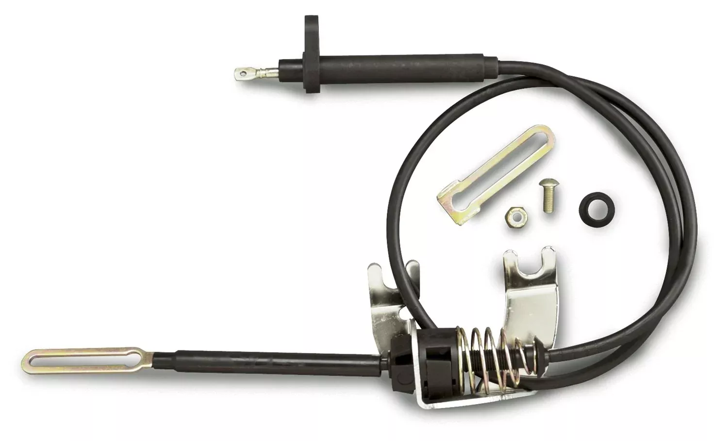 Lokar Kd-2350U Stainless Steel Kickdown Bracket Kit With Black Housing For Gm 350 Transmission