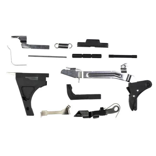 Lone Wolf Distributors Completion Kit for Full Size, Includes the Following Parts: LWD-UTH - Lone Wolf Universal Trigger Housing (w/ LWD-1882 - LWD .40 Ejector), Glock Trigger with Trigger Bar (Fits Gen3 and Gen4), LWD-342 - LWD 3.5 lb Connector, LW