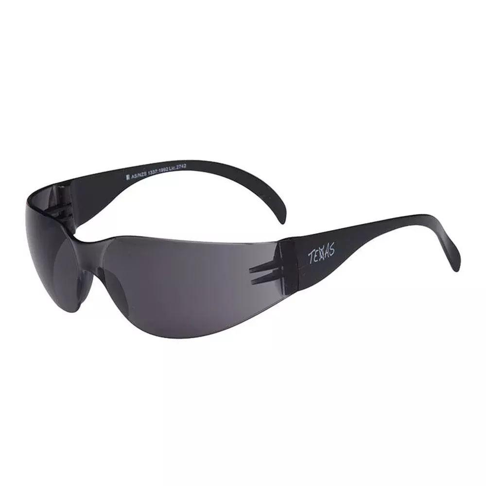 MAXISAFE Texas Safety Glasses with Smoke Lens 99.9% UV Protection Anti Scratch