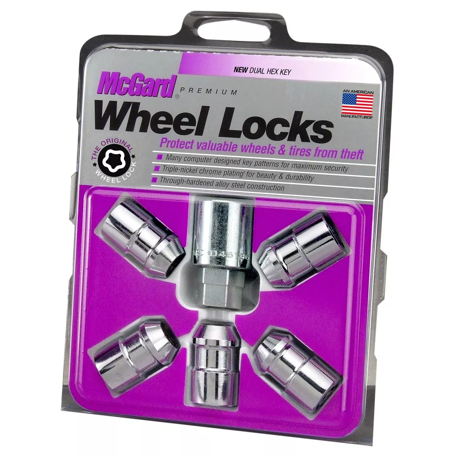 Mcgard 24538 Chrome Cone Seat Wheel Lock (1/2-20 Thread Size) – Set Of 5