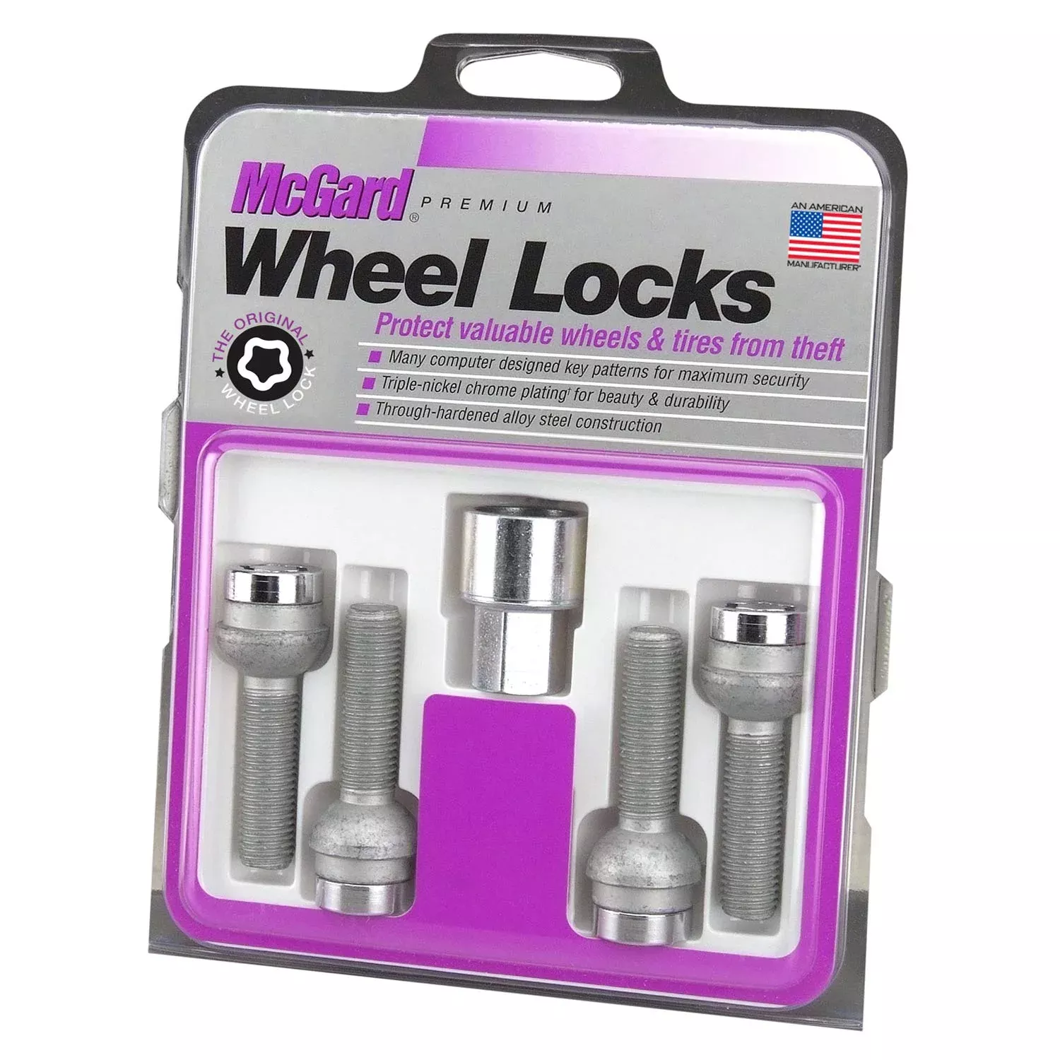 Mcgard 28017 Chrome Bolt Style Radius Seat Locks (M14 X 1.5 Thread Size) – Set Of 4
