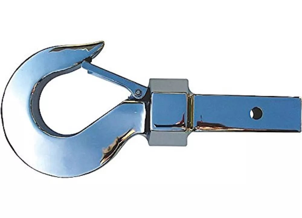 Monster Hooks MH-5 Tow Hook, Titanium Chrome, Durable Chrome Finish, Heavy-Duty Recovery Gear