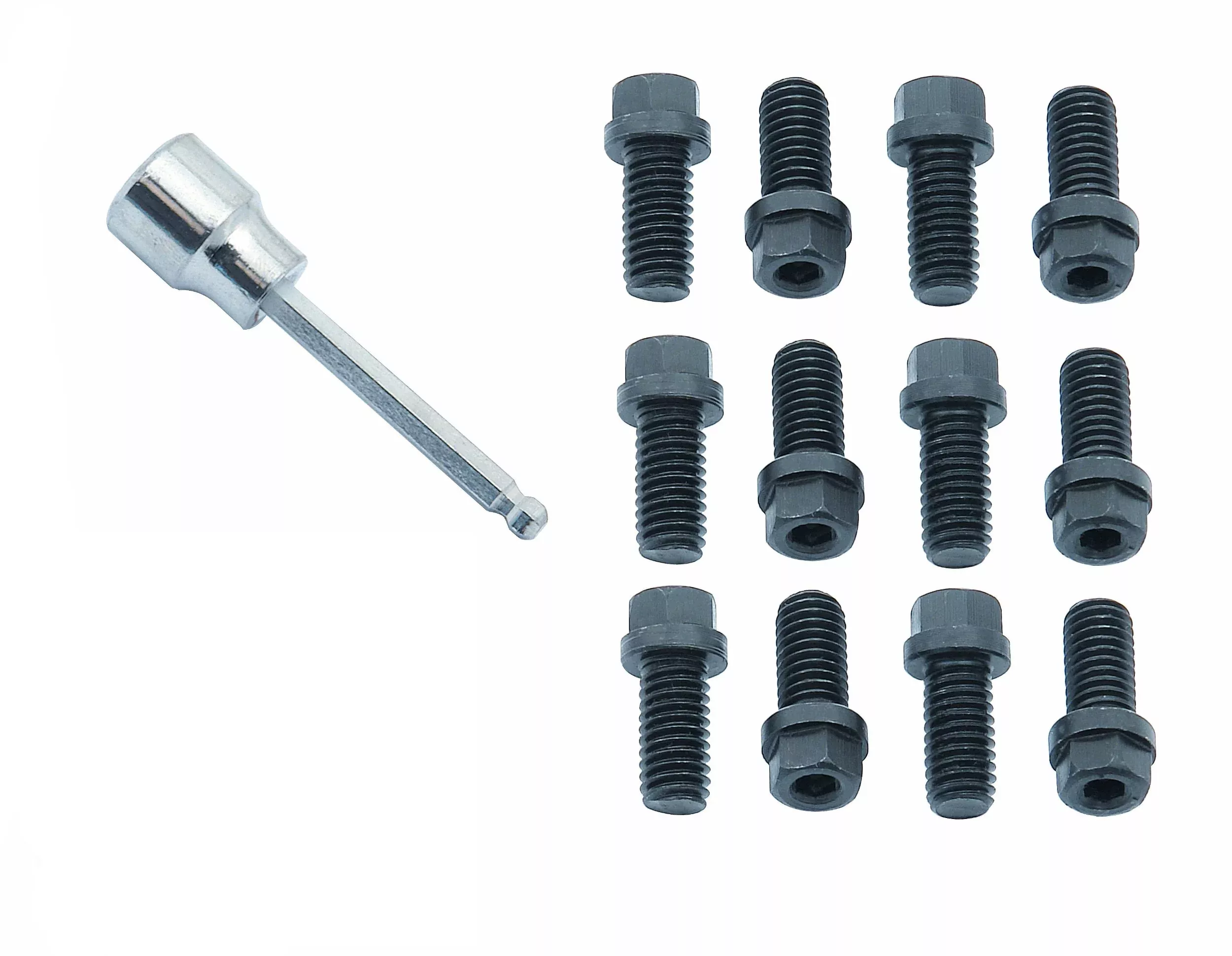 Mr. Gasket 3420G Hex Head Header Bolt , Black