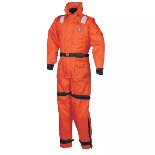Mustang Deluxe Anti-Exposure CoverallWork Suit - Orange - Medium