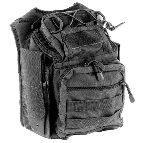 NcSTAR First Responder Utility Bag, Nylon, Gray, MOLLE / PALS Webbing, Rear Concealed Carry Pocket, Shoulder Strap CVFRB2918U