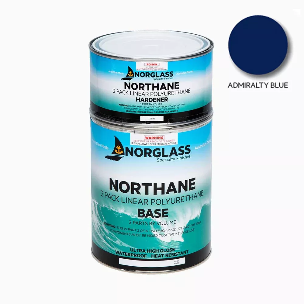 NORGLASS Northane Marine 2 Pack Linear Polyurethane 500ml Admiralty Blue