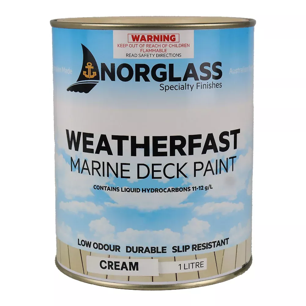 NORGLASS Weatherfast Slip Resistant Deck Paint Cream 1L