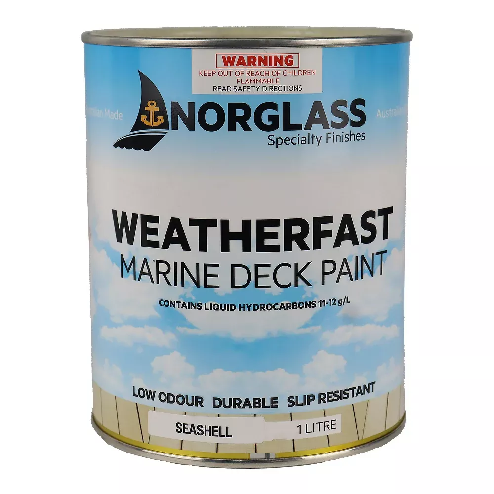 NORGLASS Weatherfast Slip Resistant Deck Paint Seashell 1L