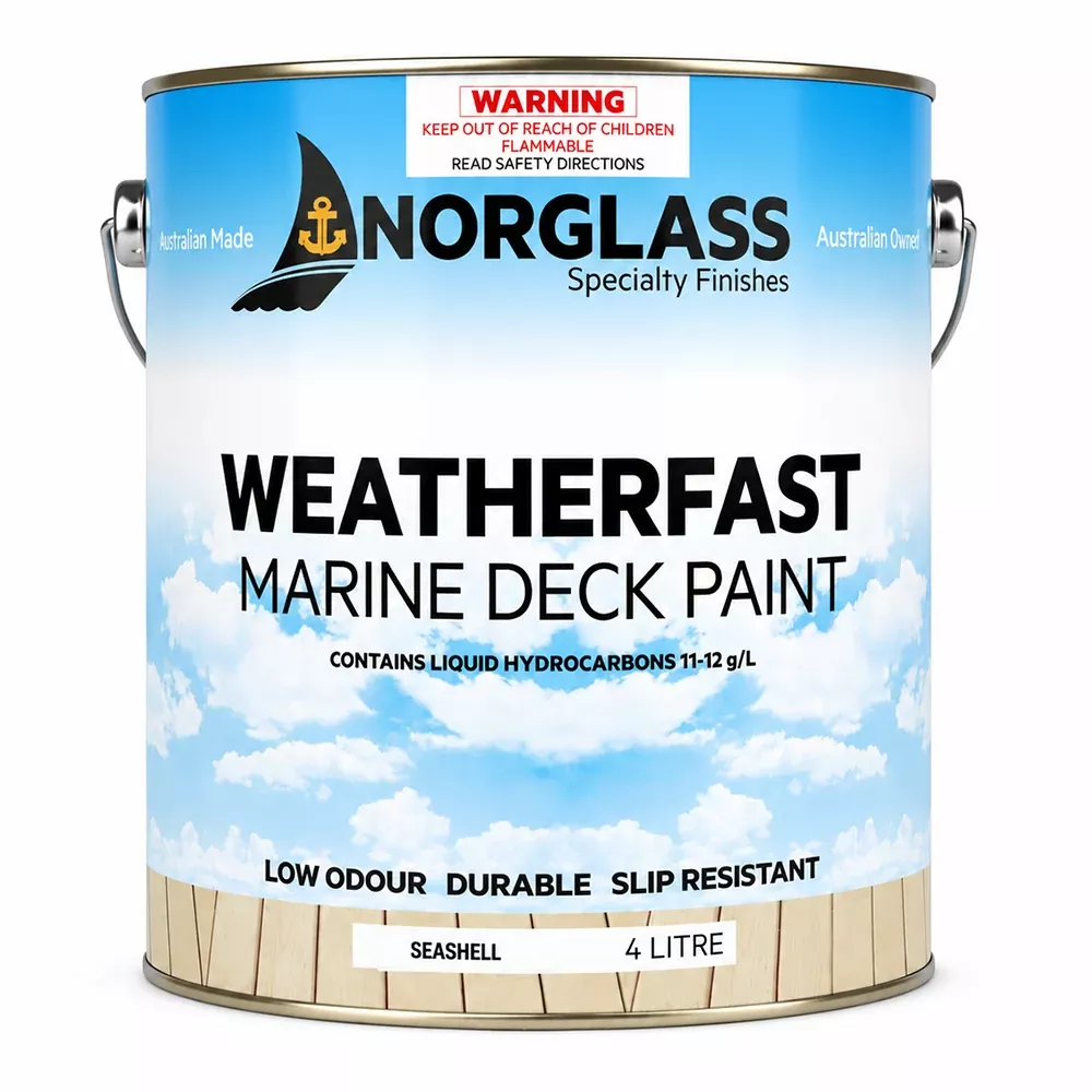 NORGLASS Weatherfast Slip Resistant Deck Paint Seashell 4L