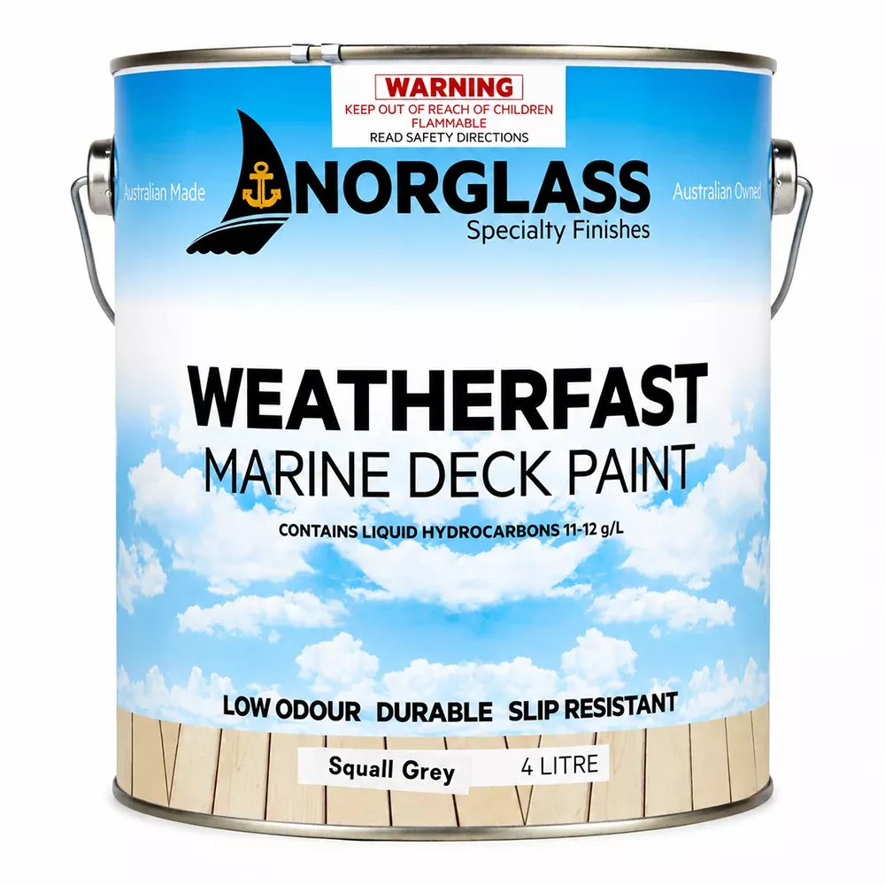 NORGLASS Weatherfast Slip Resistant Deck Paint Squall Grey 4L