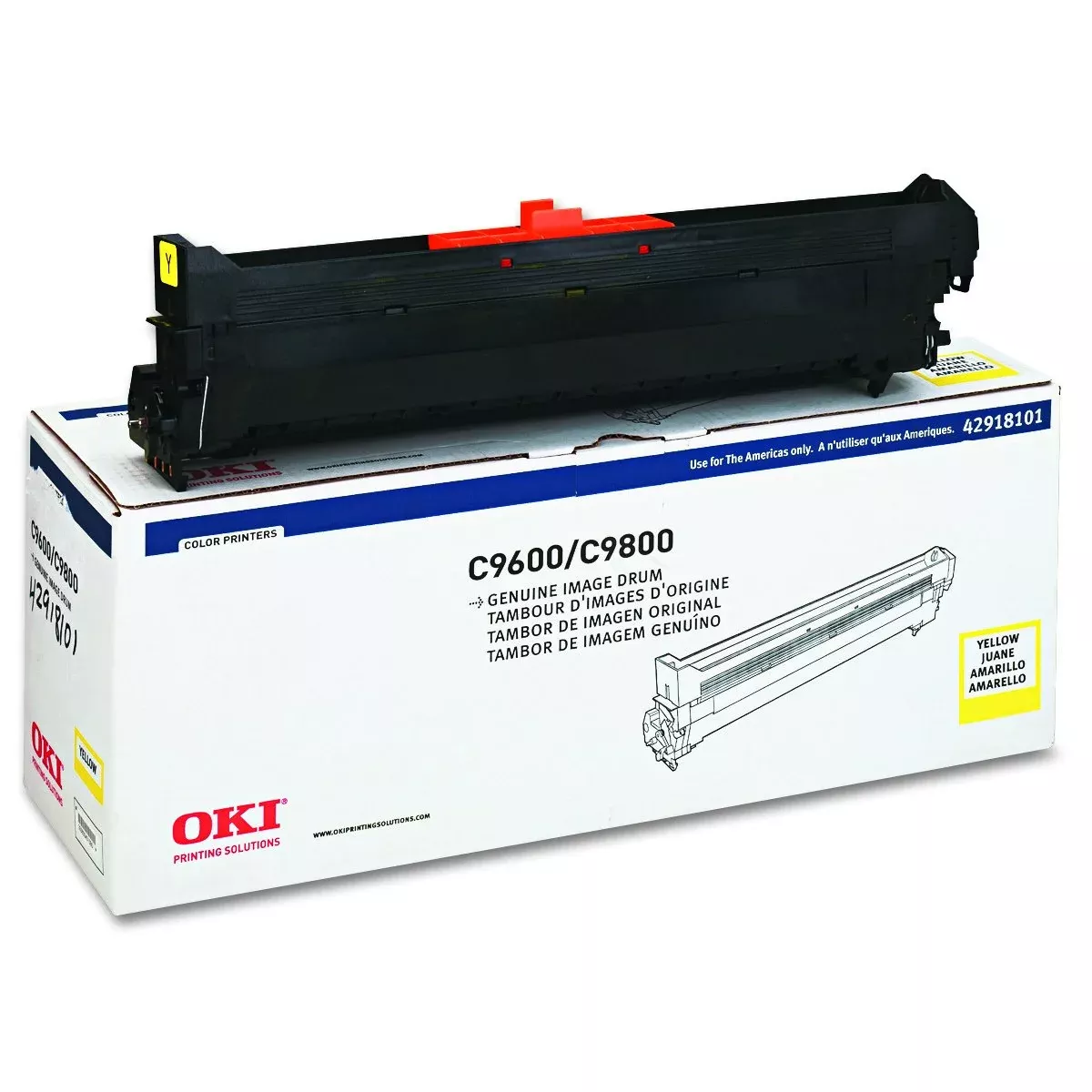 Oki Yellow Image Drum, 42000 Yield (42918101)
