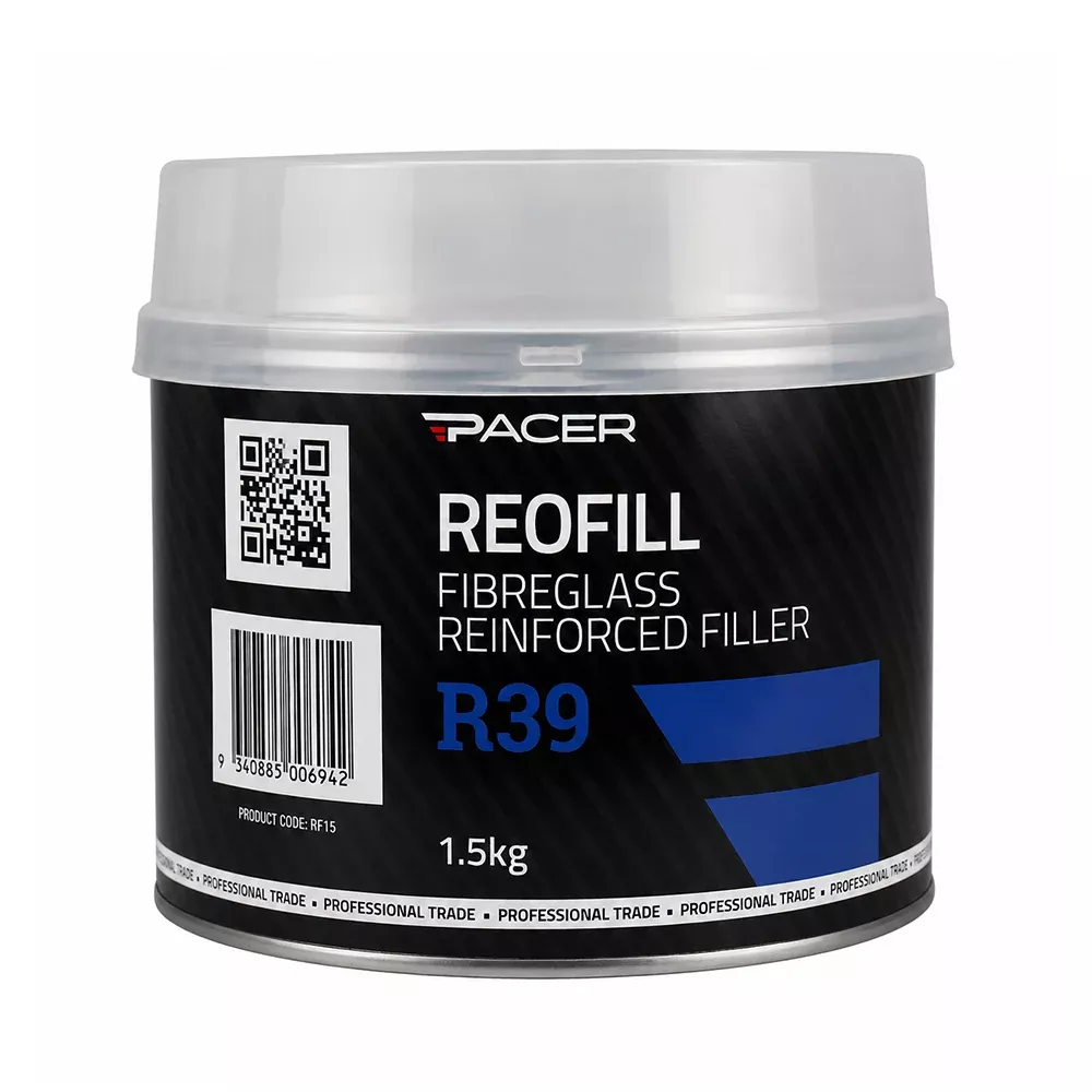 PACER R39 Reofill with Hardener 1.5kg Fibreglass Reinforced Automotive Filler