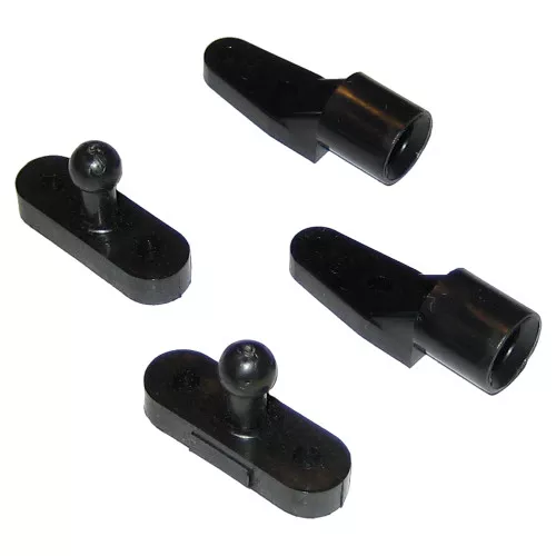 Perko Fig. 0559 DP Door Catch PAIR Black polymer ball stud socket Boat Cabin