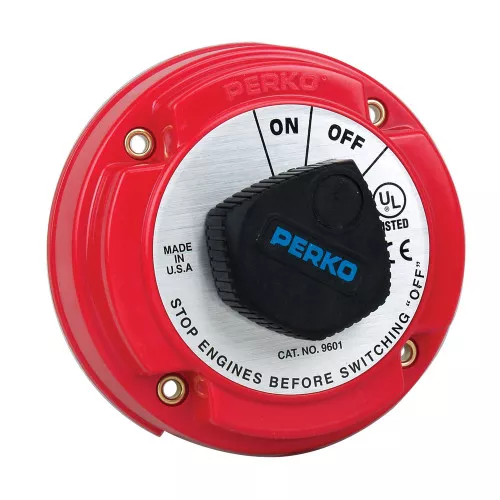 Perko Marine Boat Medium Duty Battery Disconnect Switch 250A Continuous 12-32VDC