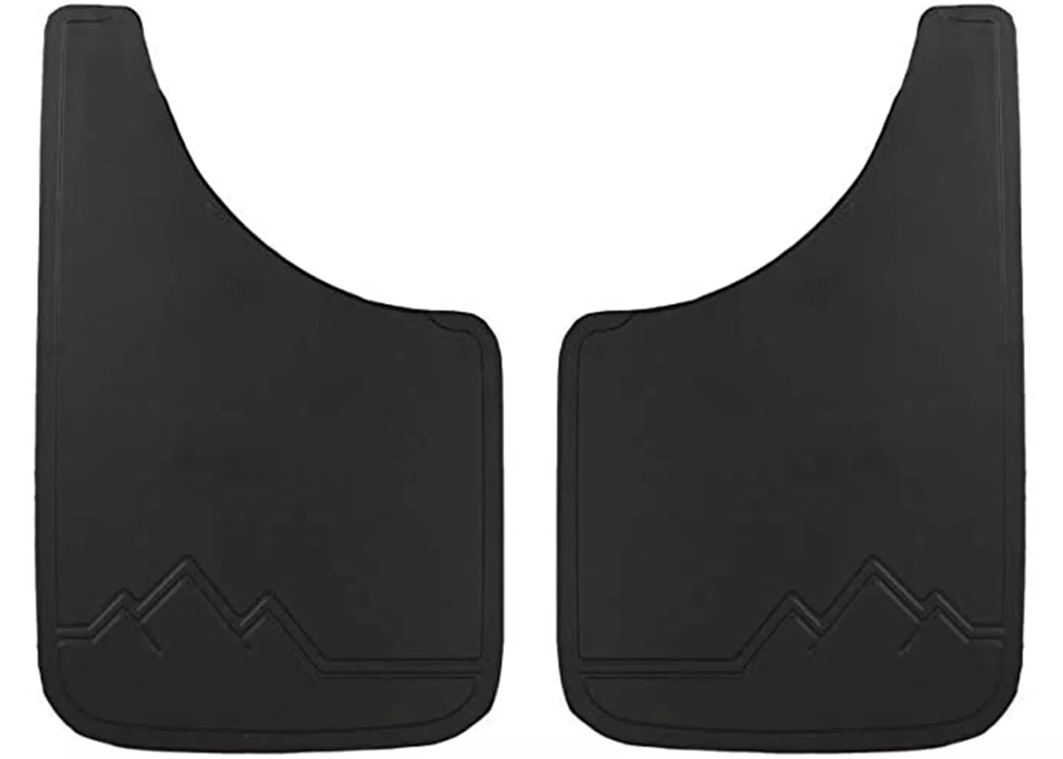 Plasticolor 000492R01 Easy Fit Mud Flaps Without Logo Black