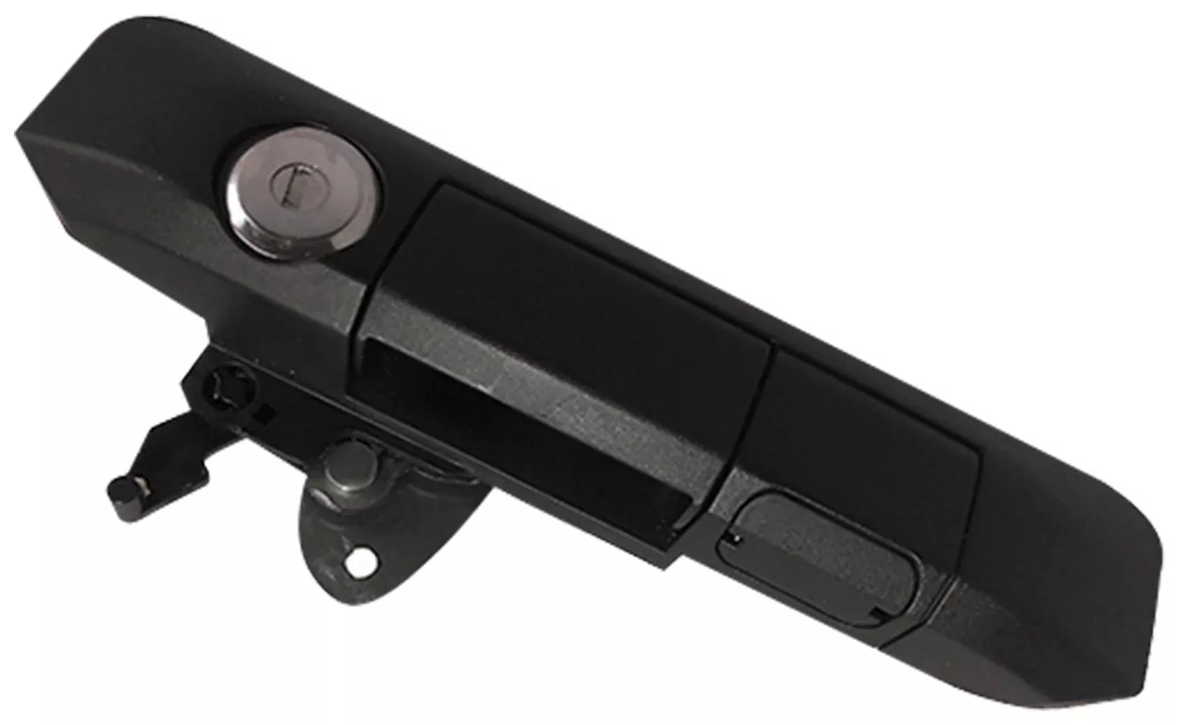 Pop & Lock Pl5400 Black Manual Tailgate Lock With Bolt Codeable Technology For Toyota Tacoma