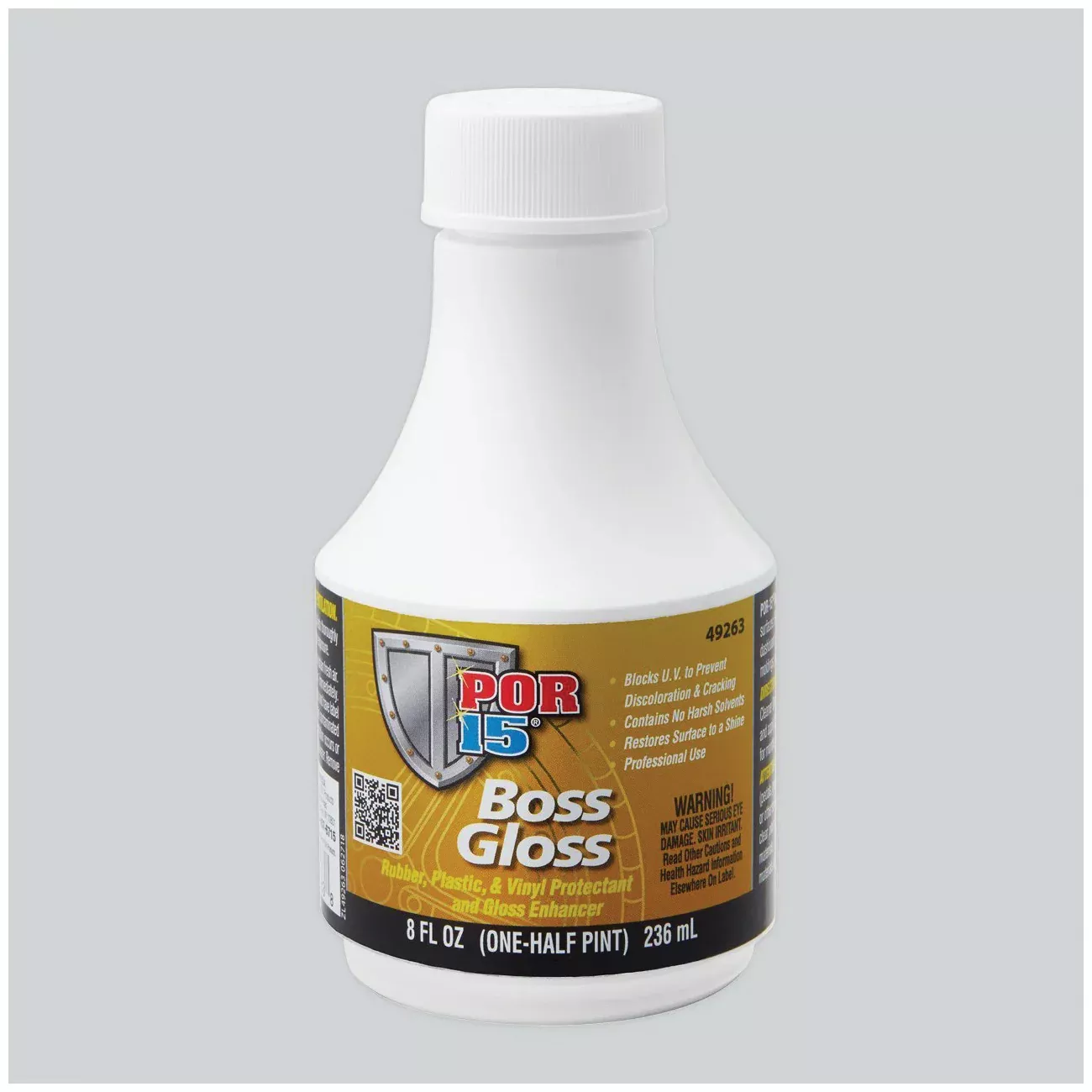 POR 15Â 49263 Boss Gloss Protectant, Milky Liquid, Very Mild, 8 oz
