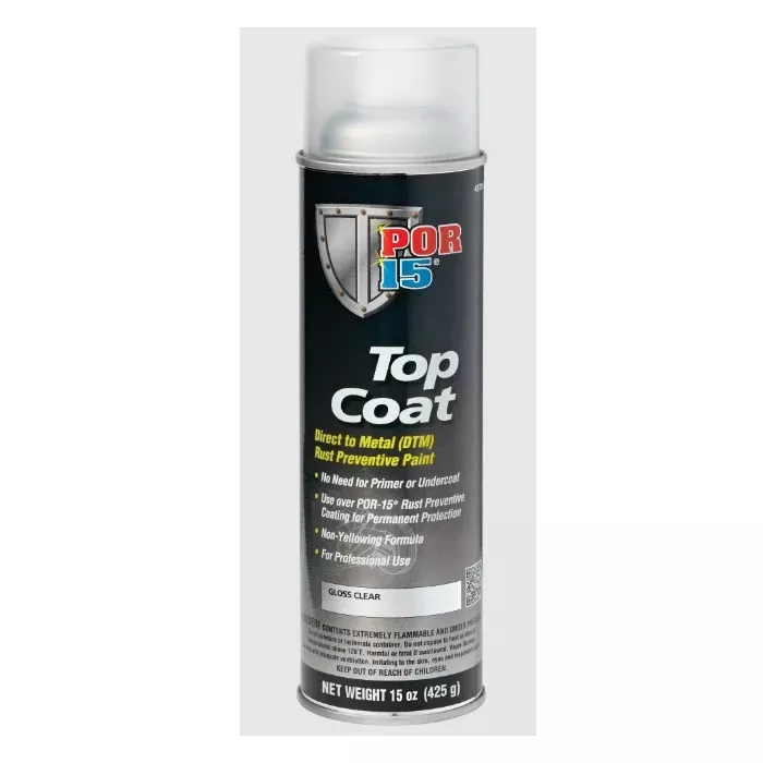 POR 15Â Top Coat Direct-to-Metal Rust Preventive Paint (Select Color and Size)